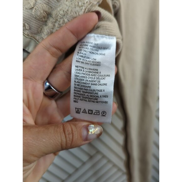 URBAN OUTFITTERS Women's Long Sleeve Corset Hook Closure Embroidery Size S READ - Picture 9 of 12